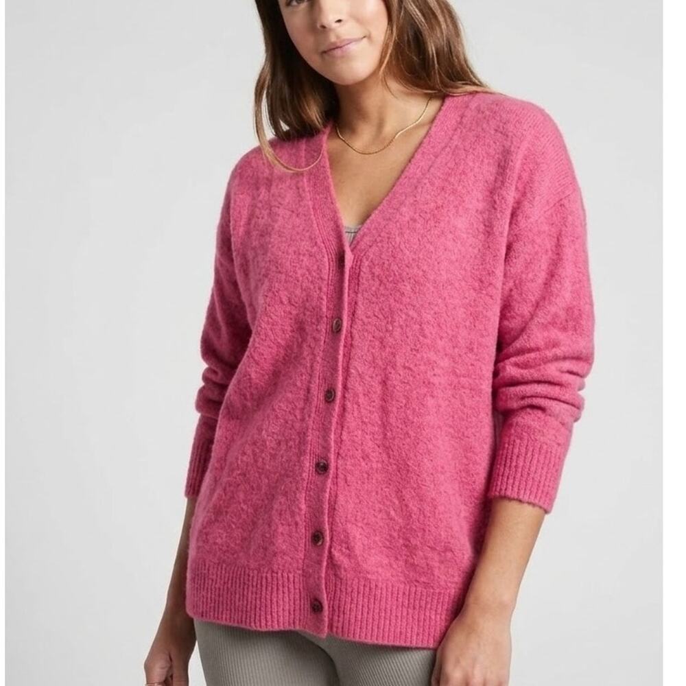 Athleta Westlake Merino Wool Barbiecore Cardigan